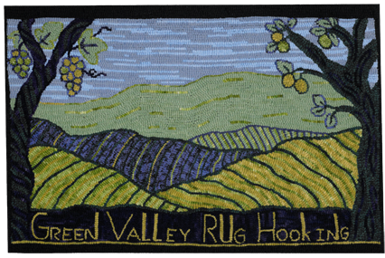 Green Valley Rug Hooking rug